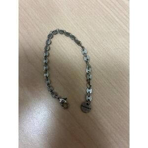 Marlyn Shiff Silver Color Link and Chain Bracelet